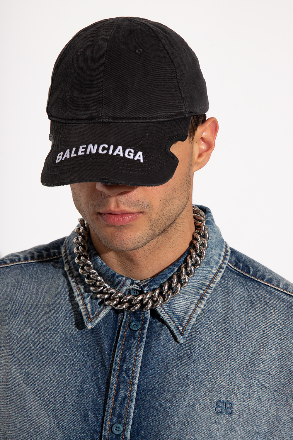 GenesinlifeShops KR - Black Baseball cap Balenciaga - Nike Washed